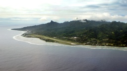 Rarotonga beim Abflug Richtung Aitutaki (W)
